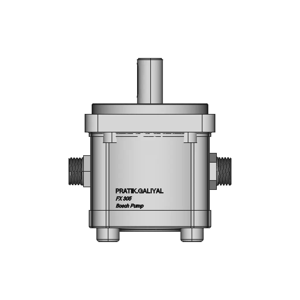 CAD Model of Hydraulic Gear Pump for Engineering Projects_270_0_degree_snapshot