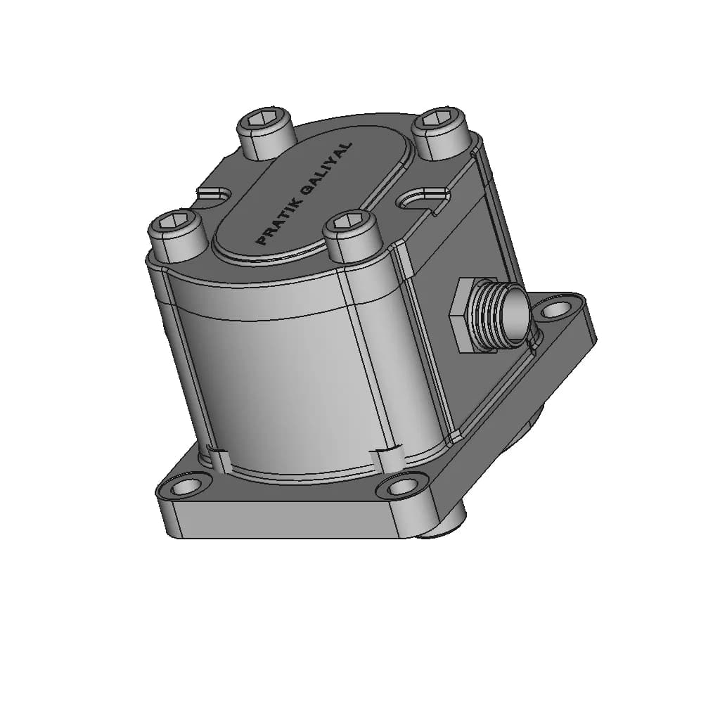 CAD Model of Hydraulic Gear Pump for Engineering Projects_60_30_degree_snapshot