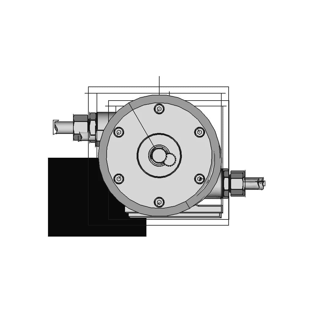 CAD Model of Hydraulic Pump. for Engineering Projects_270_0_degree_snapshot