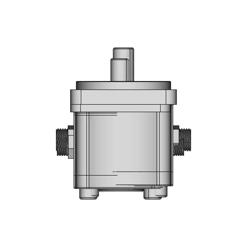 CAD Model of Hydraulic Pump for Engineering Projects_90_0_degree_snapshot