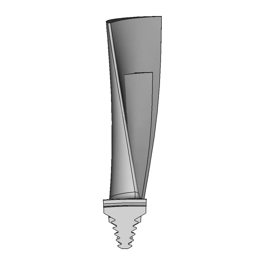 CAD Model of Turbine Blade for Engineering Projects_0_270_degree_snapshot
