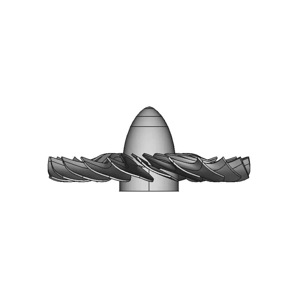 CAD Model of Turbofan Inlet Blade for Engineering Projects_0_270_degree_snapshot