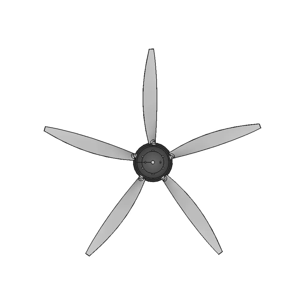 CAD Model of Change Propeller for Engineering Projects_0_270_degree_snapshot
