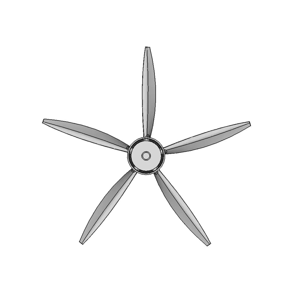 CAD Model of Change Propeller for Engineering Projects_0_90_degree_snapshot