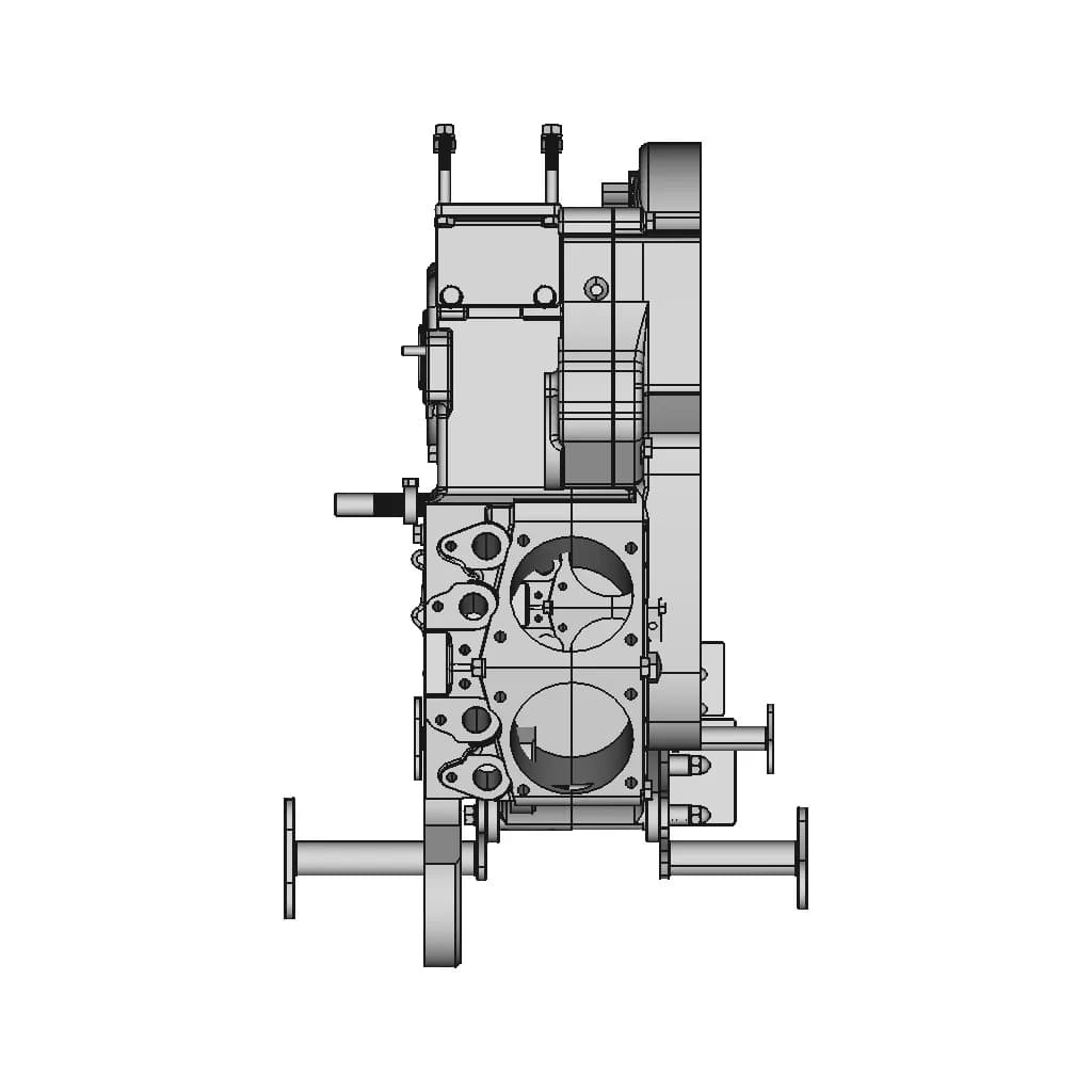 CAD Model of Ironhead Engine Casing for Engineering Projects_270_0_degree_snapshot