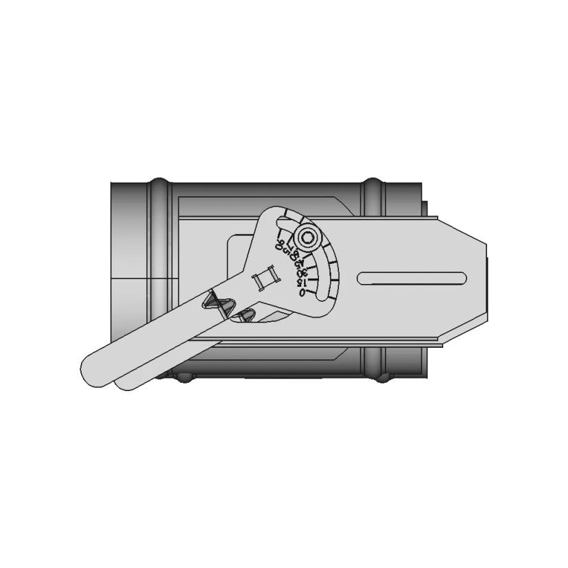 CAD Model of Ventilation Duct Damper for Engineering Projects