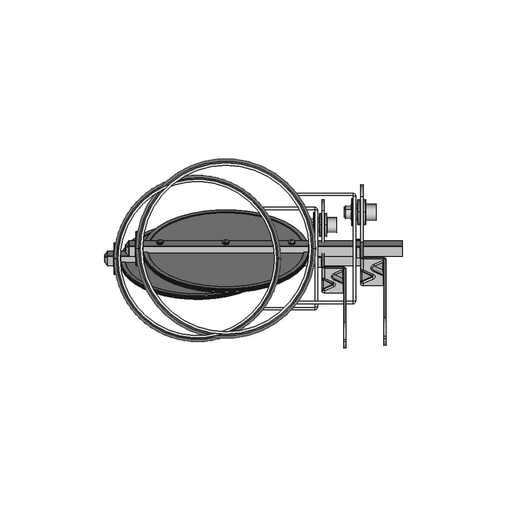 CAD Model of Ventilation Duct Damper for Engineering Projects_0_270_degree_snapshot