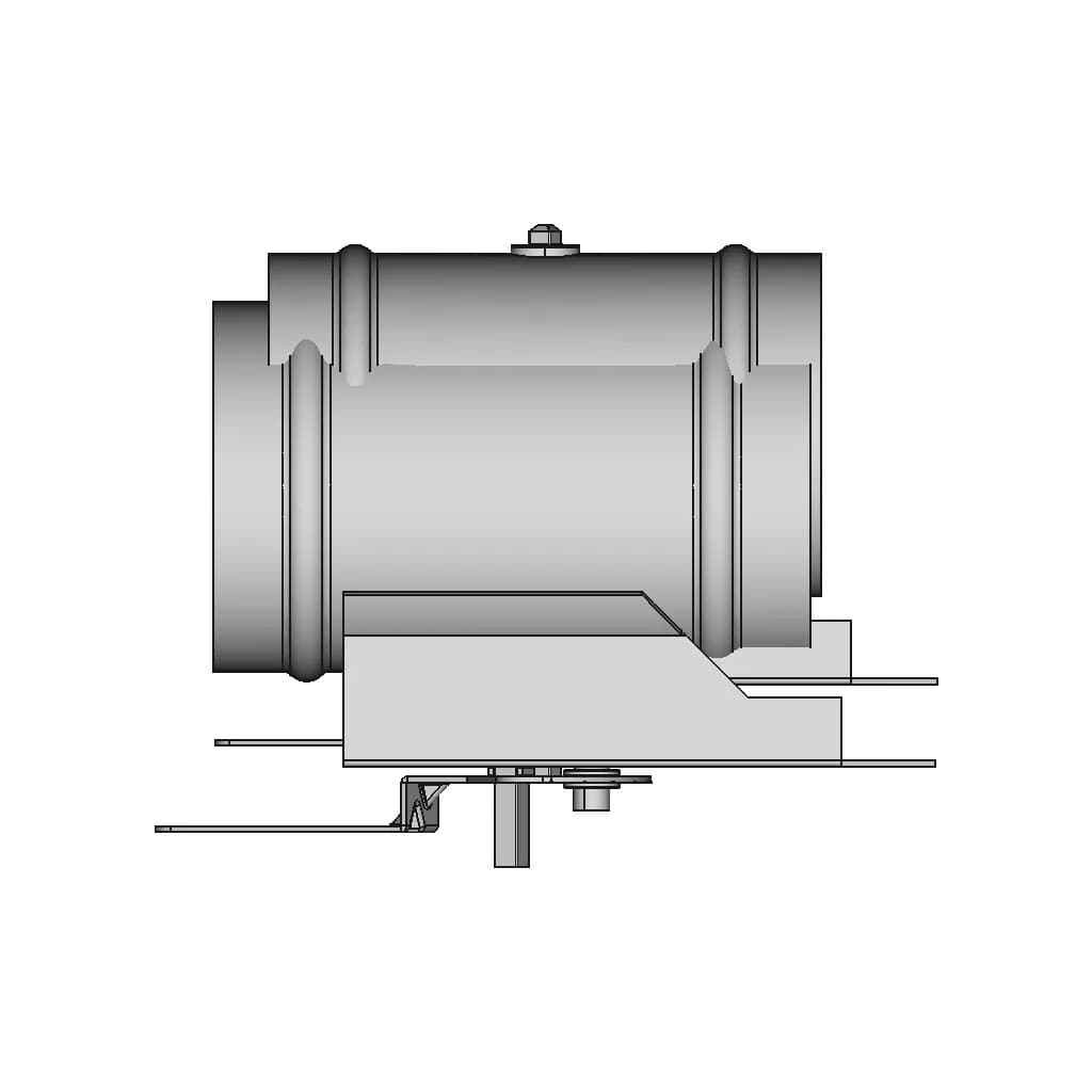 CAD Model of Ventilation Duct Damper for Engineering Projects_270_0_degree_snapshot