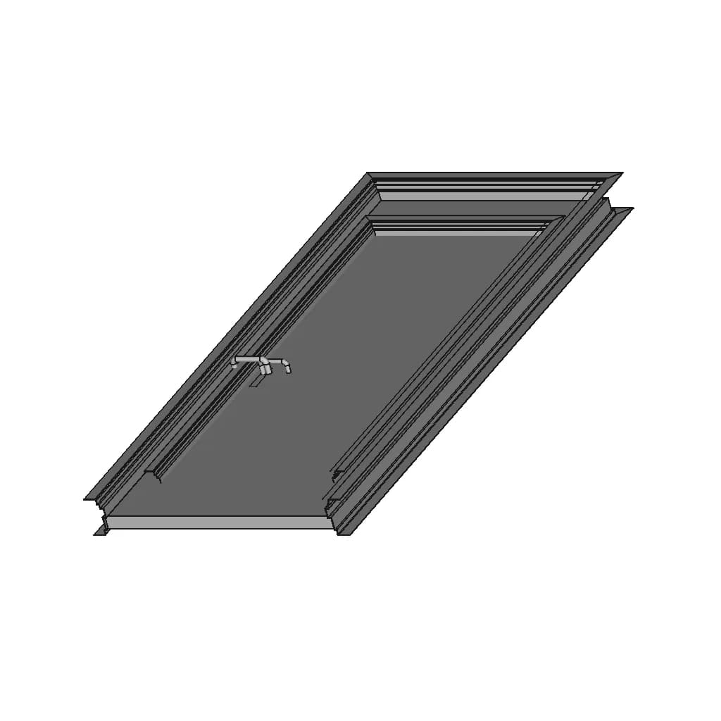 CAD Model of Door With Frame for Engineering Projects_60_30_degree_snapshot