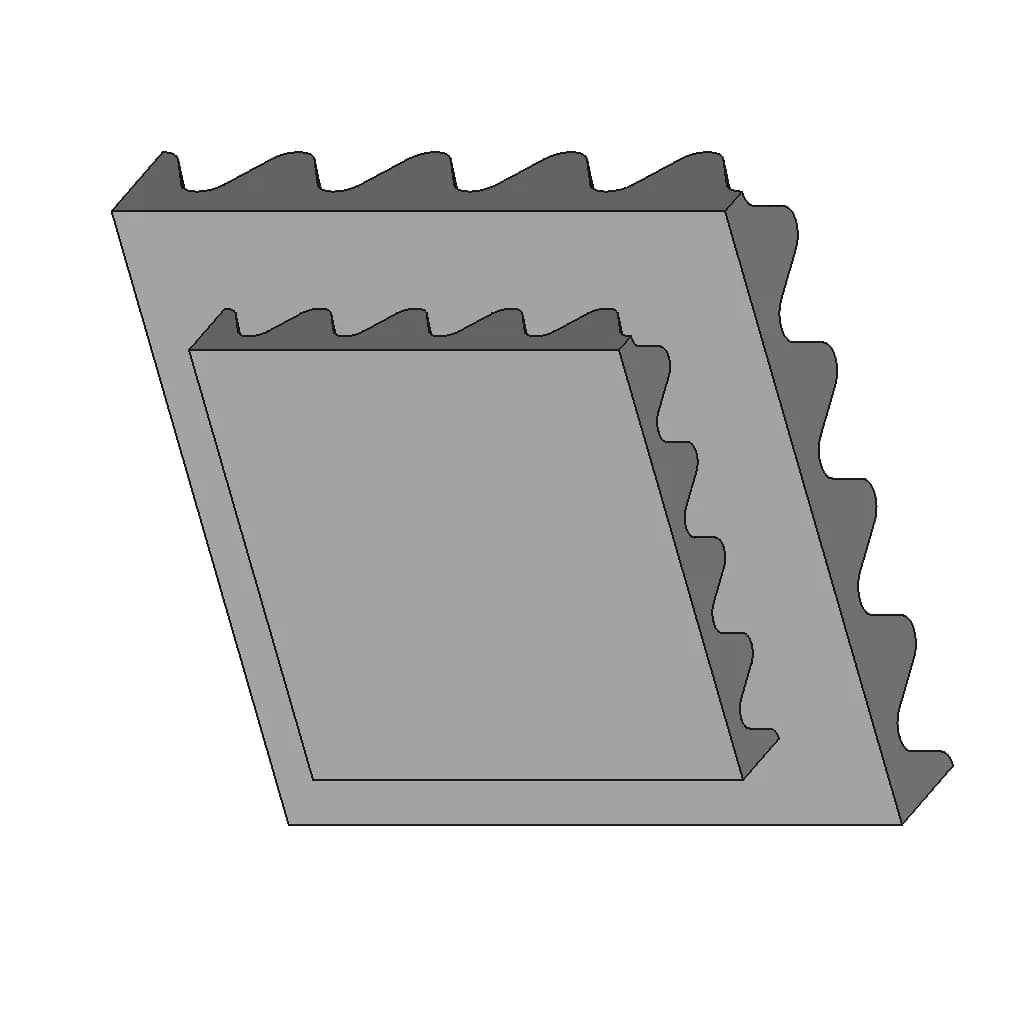 CAD Model of Acoustic Sponge for Engineering Projects_60_30_degree_snapshot