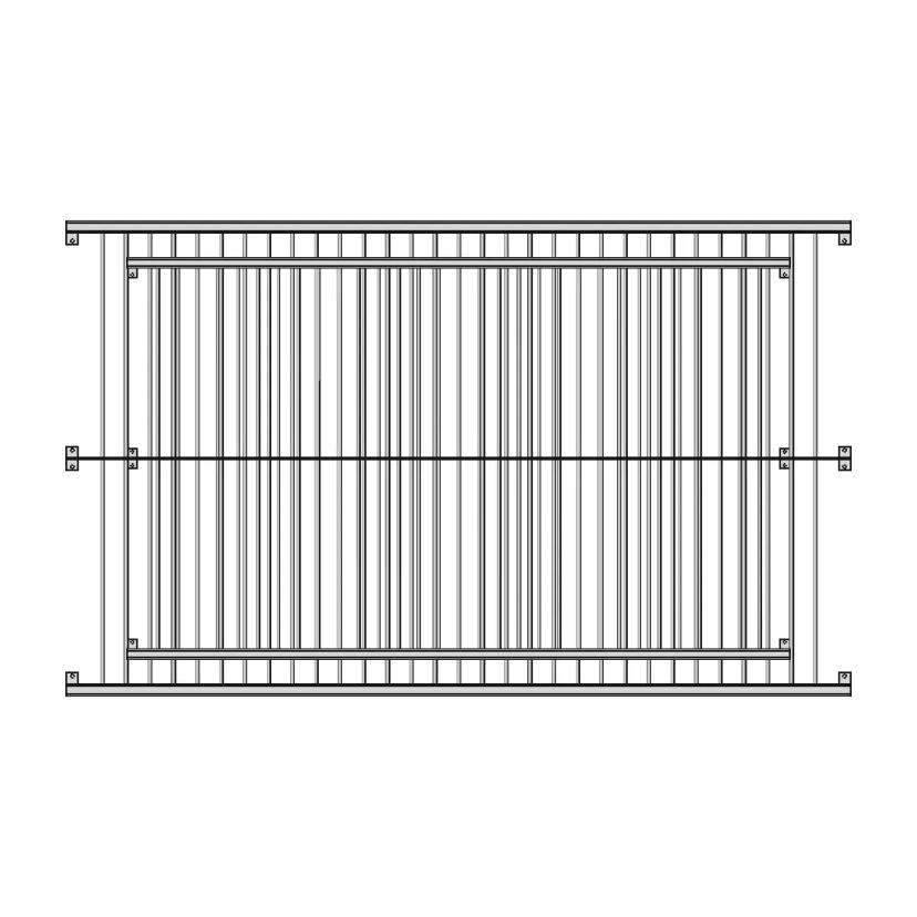 CAD Model of Balcony Railing for Engineering Projects