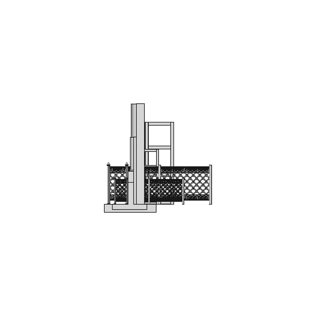 CAD Model of Balcony Railing for Engineering Projects_0_270_degree_snapshot