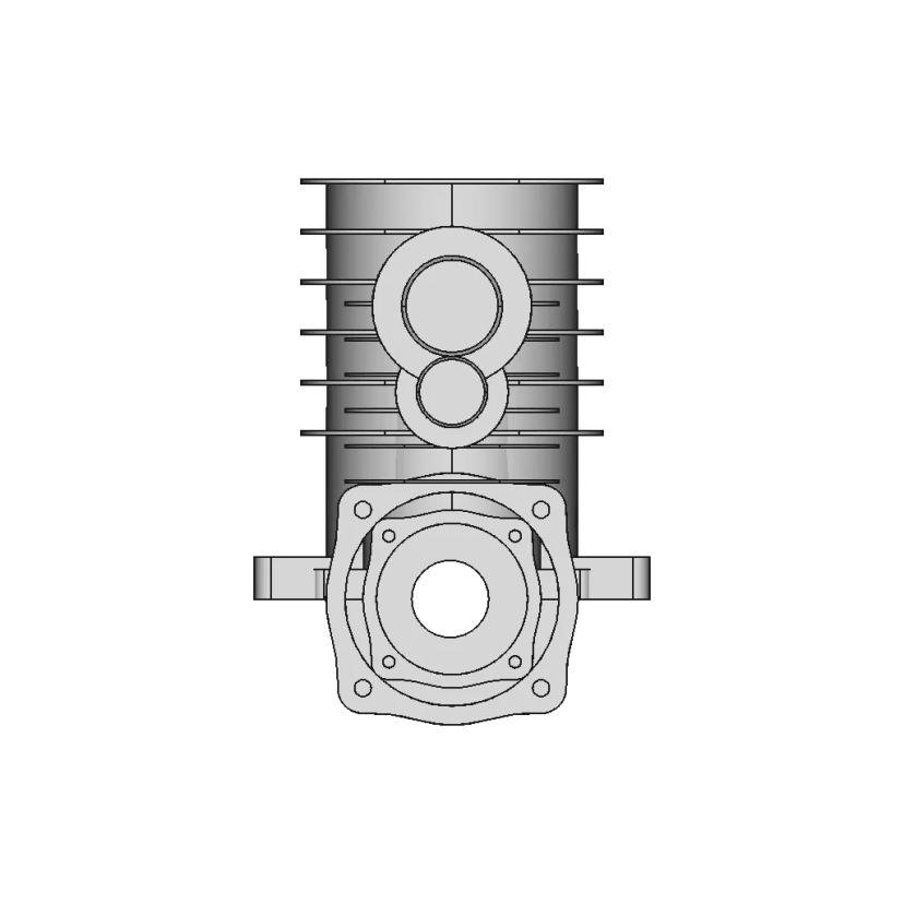 CAD Model of Engine Block for Engineering Projects