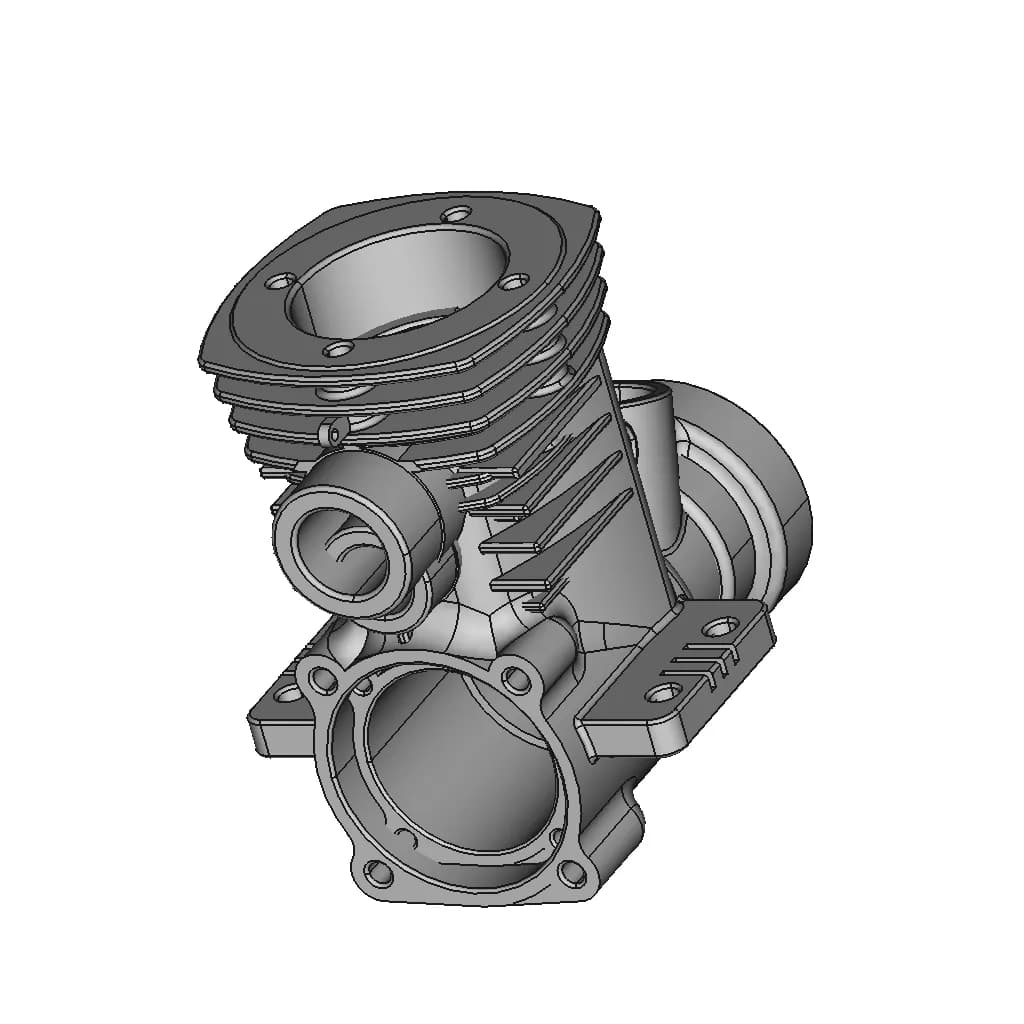 CAD Model of Engine Case Block for Engineering Projects_60_30_degree_snapshot