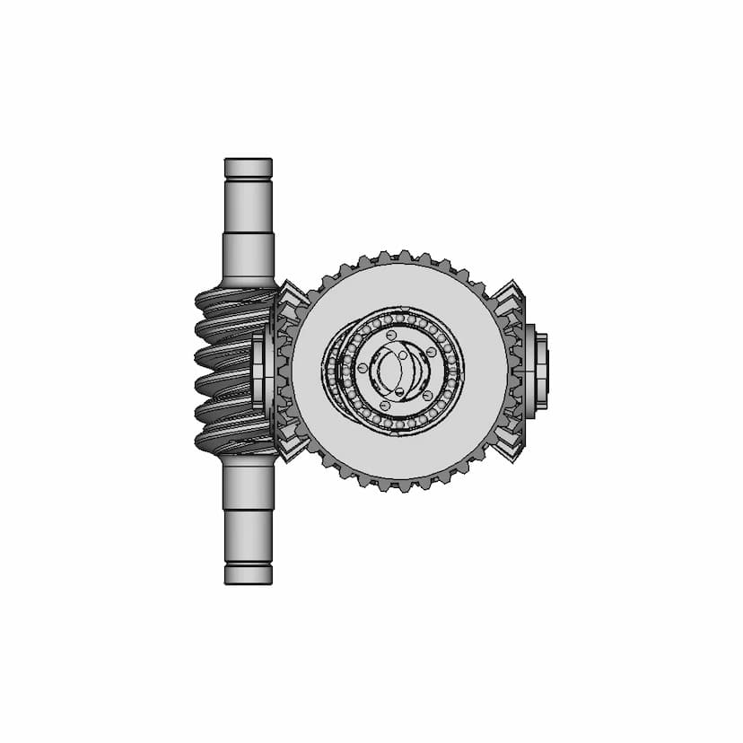 CAD Model of Differential Gear Box for Engineering Projects