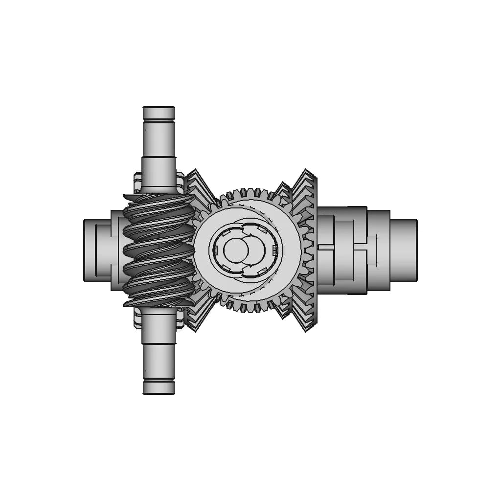 CAD Model of Differential Gear Box for Engineering Projects_0_270_degree_snapshot