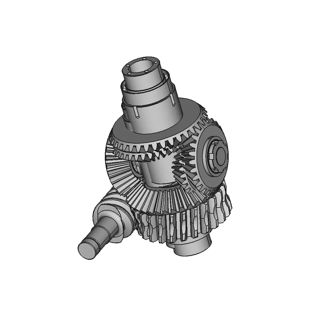 CAD Model of Differential Gear Box for Engineering Projects_60_30_degree_snapshot