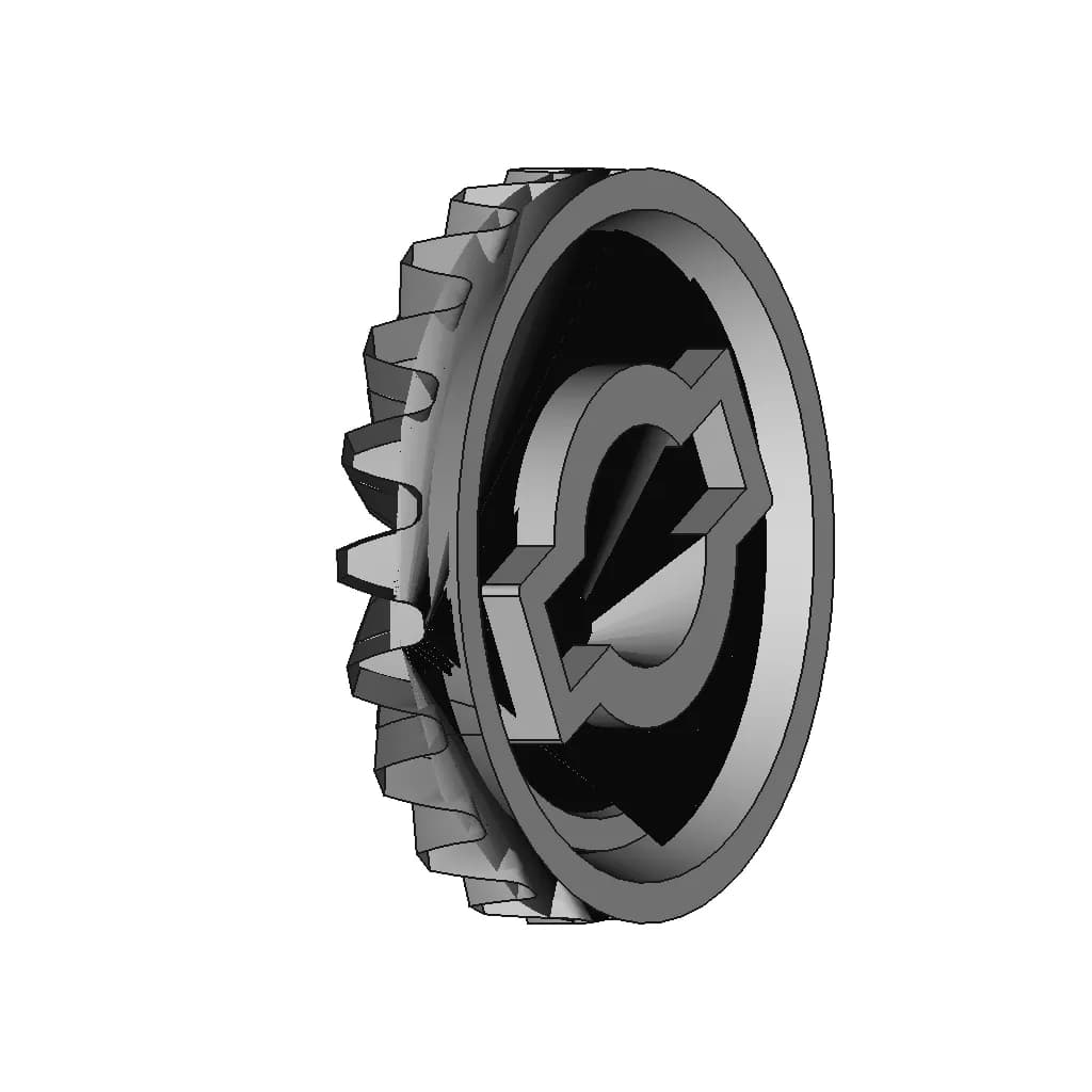 CAD Model of Rc Buggy Differential Gear. #2 for Engineering Projects_60_30_degree_snapshot
