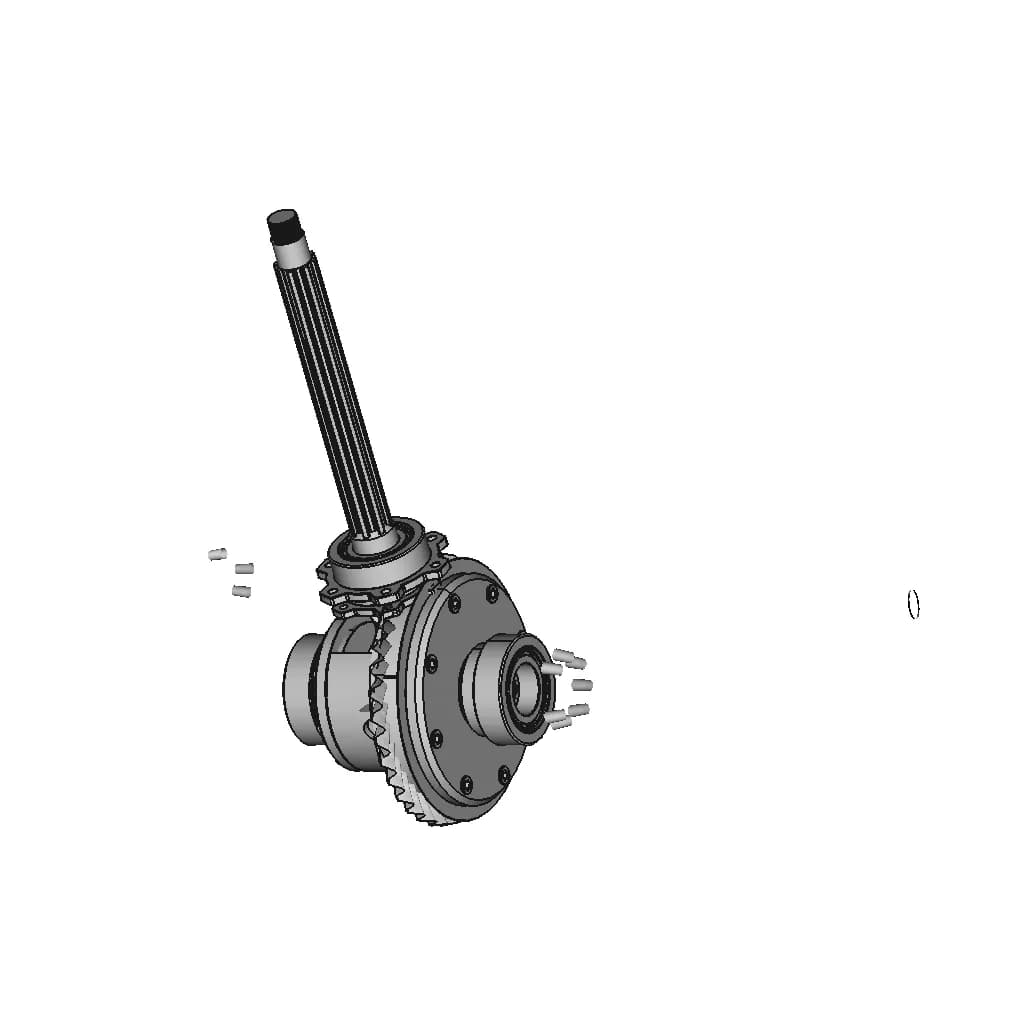 CAD Model of Ld200 Differential for Engineering Projects_60_30_degree_snapshot