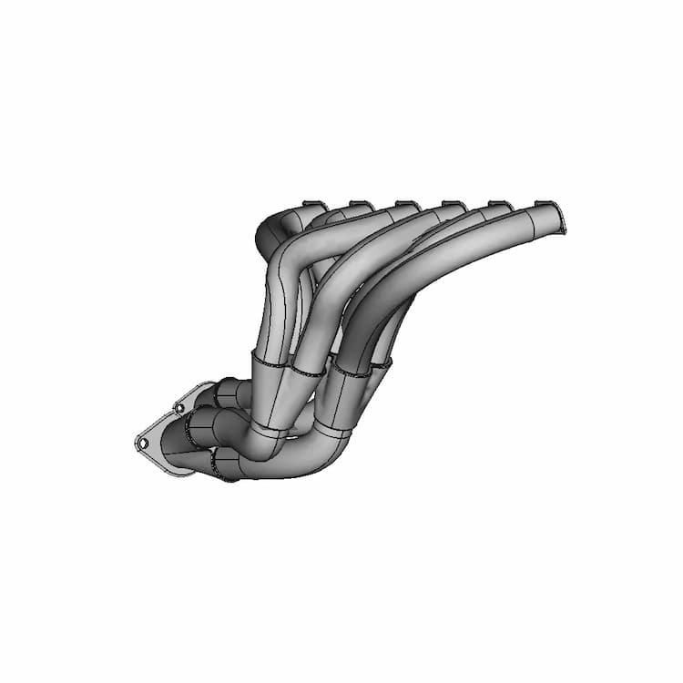 CAD Model of Exhaust Manifold. for Engineering Projects