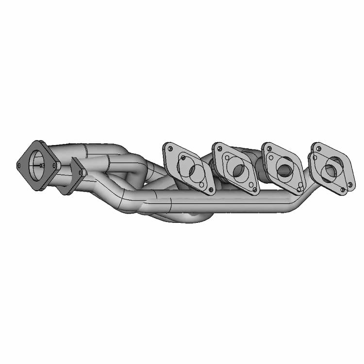 CAD Model of Exhaust Manifold for Engineering Projects