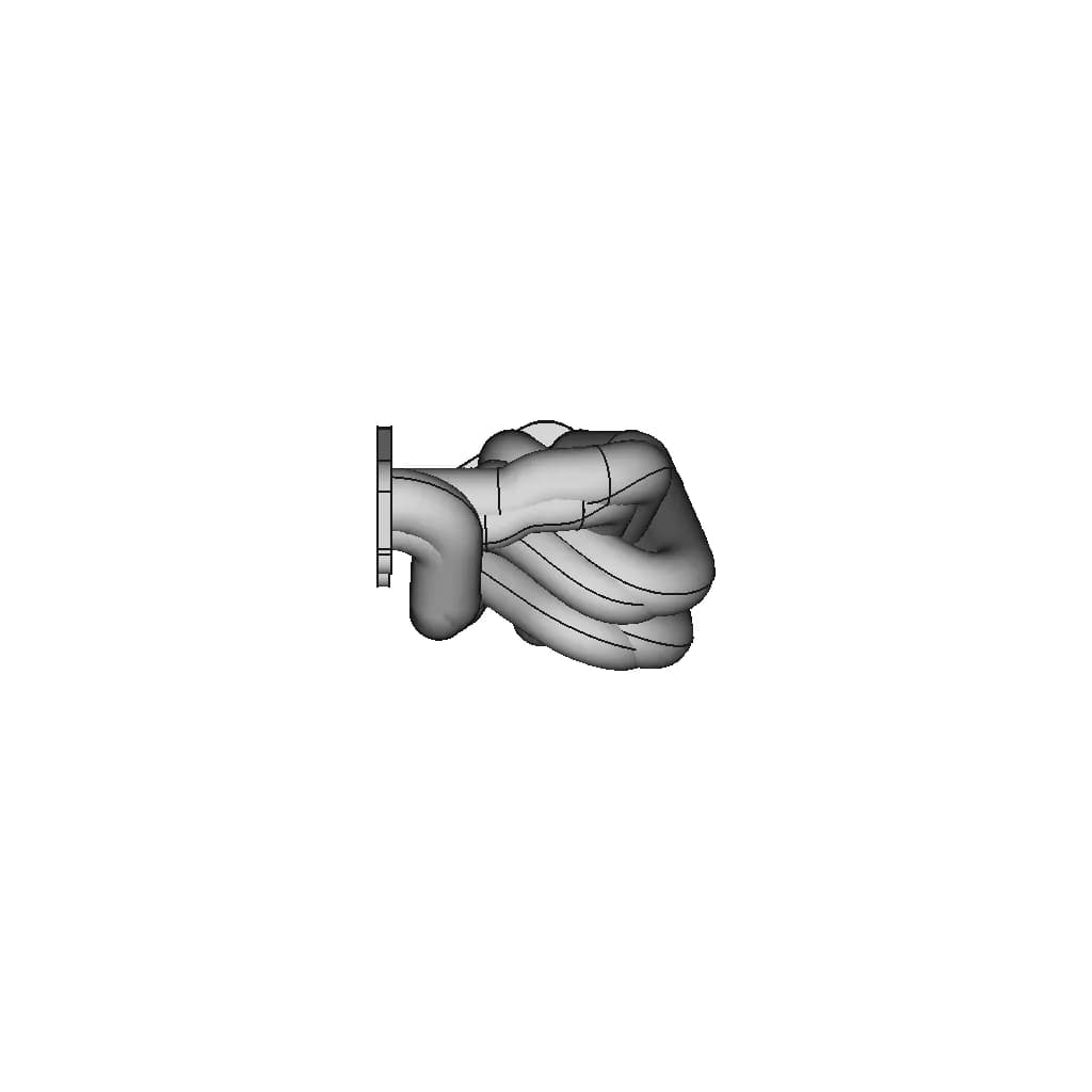 CAD Model of Exhaust Manifold for Engineering Projects_0_270_degree_snapshot