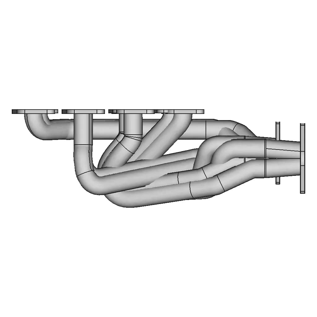 CAD Model of Exhaust Manifold for Engineering Projects_270_0_degree_snapshot