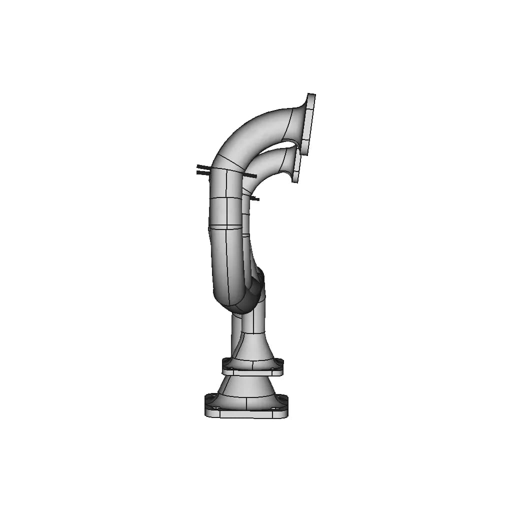 CAD Model of Exhaust Manifold for Engineering Projects_0_270_degree_snapshot