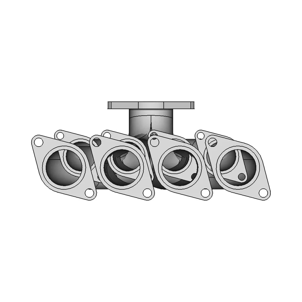 CAD Model of Exhaust Manifold for Engineering Projects_270_0_degree_snapshot
