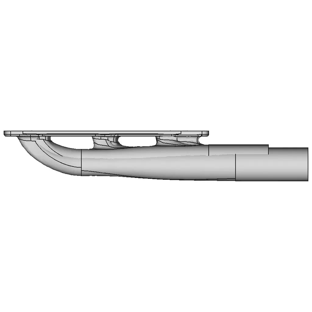 CAD Model of Exhaust Manifold for Engineering Projects_270_0_degree_snapshot