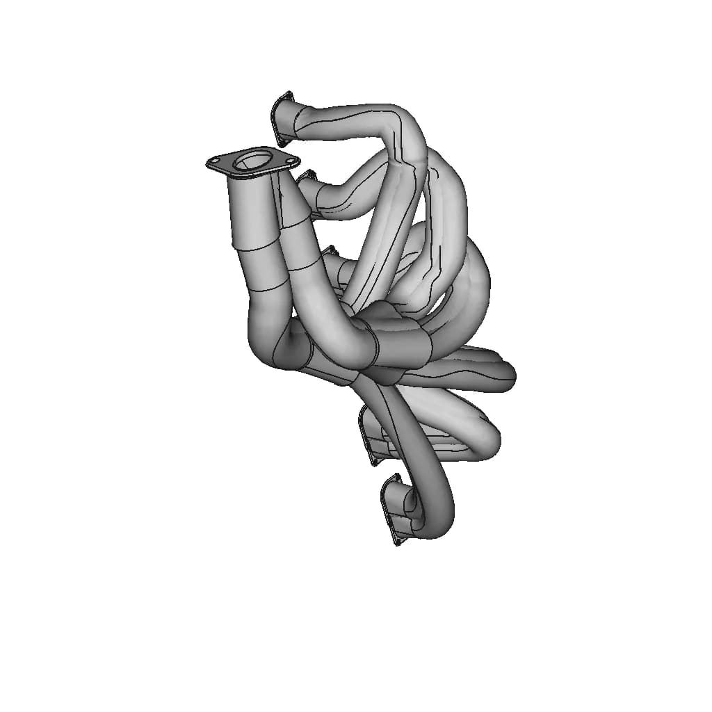 CAD Model of Exhaust Manifold for Engineering Projects_60_30_degree_snapshot