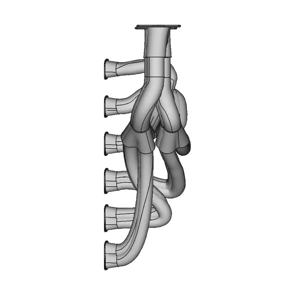 CAD Model of Exhaust Manifold for Engineering Projects_90_0_degree_snapshot