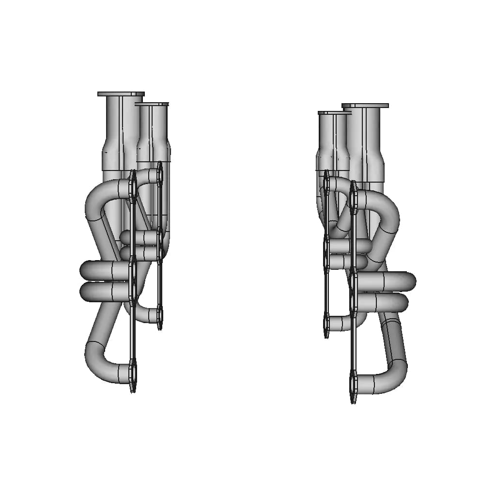 CAD Model of Exhaust Manifold-Headers for Engineering Projects_0_0_degree_snapshot