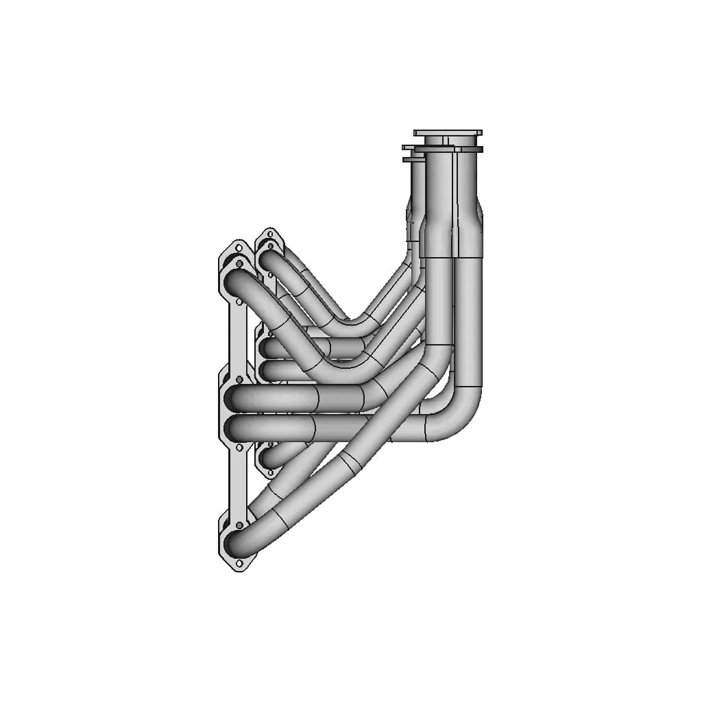 CAD Model of Exhaust Manifold-Headers for Engineering Projects_0_90_degree_snapshot