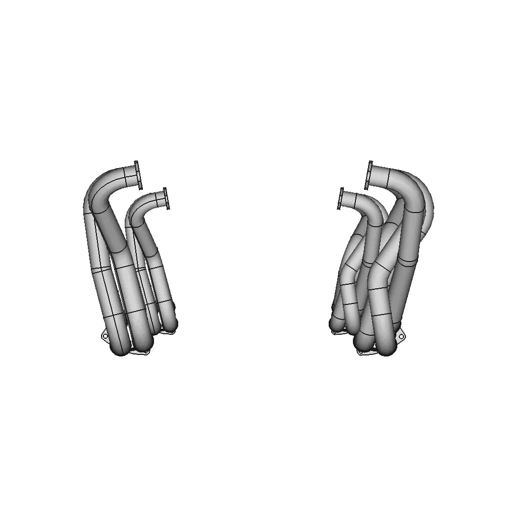 CAD Model of Exhaust Manifold-Headers for Engineering Projects_90_0_degree_snapshot