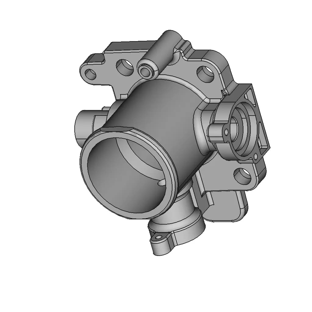 CAD Model of Throttle Body for Engineering Projects_60_30_degree_snapshot