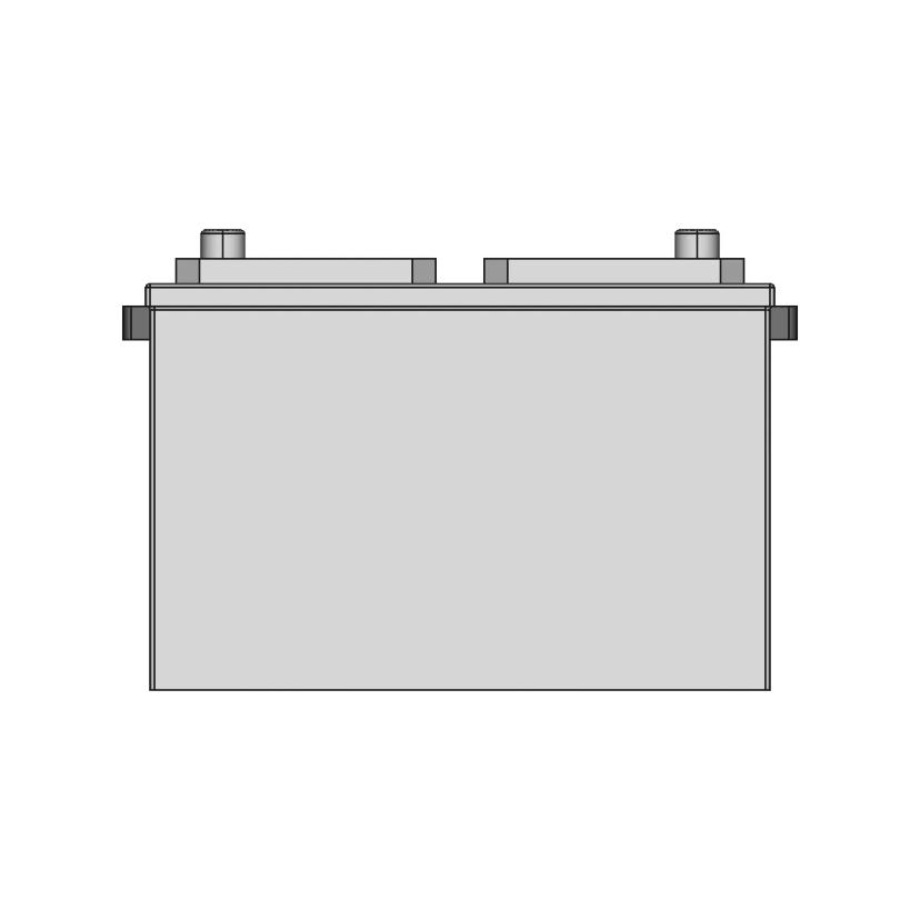 CAD Model of Car Battery 34-2 for Engineering Projects