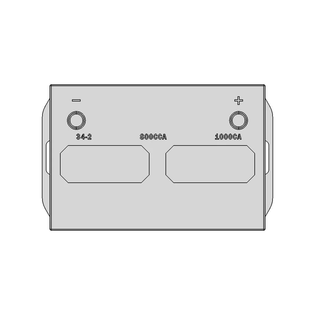 CAD Model of Car Battery 34-2 for Engineering Projects_270_0_degree_snapshot