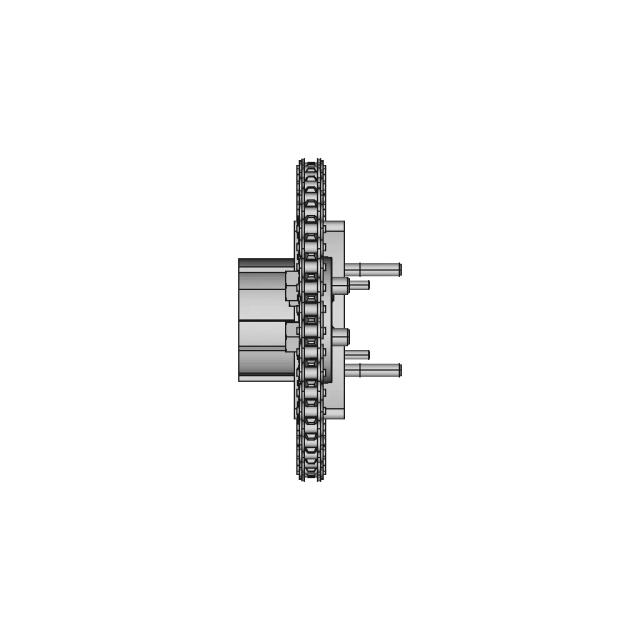 CAD Model of Ls Timing Chain Set for Engineering Projects