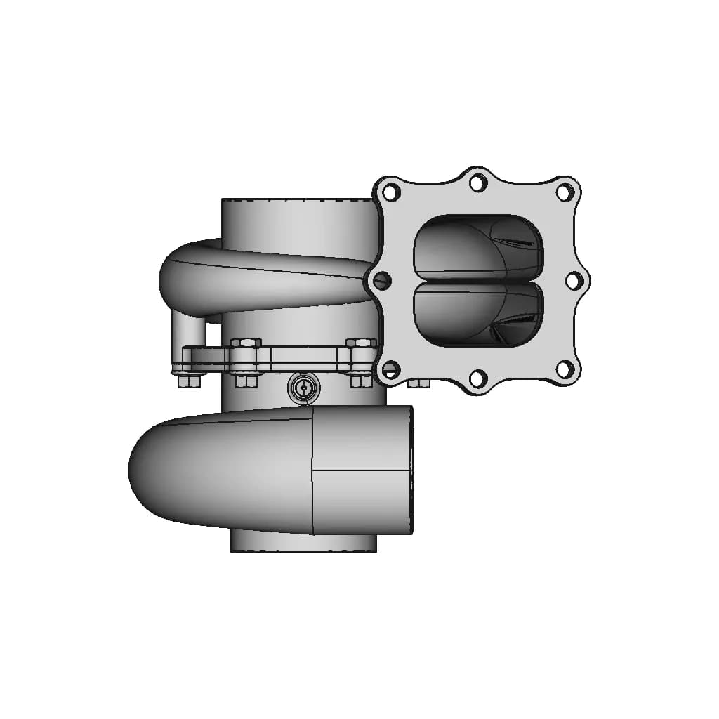 CAD Model of Turbocharger for Engineering Projects_270_0_degree_snapshot