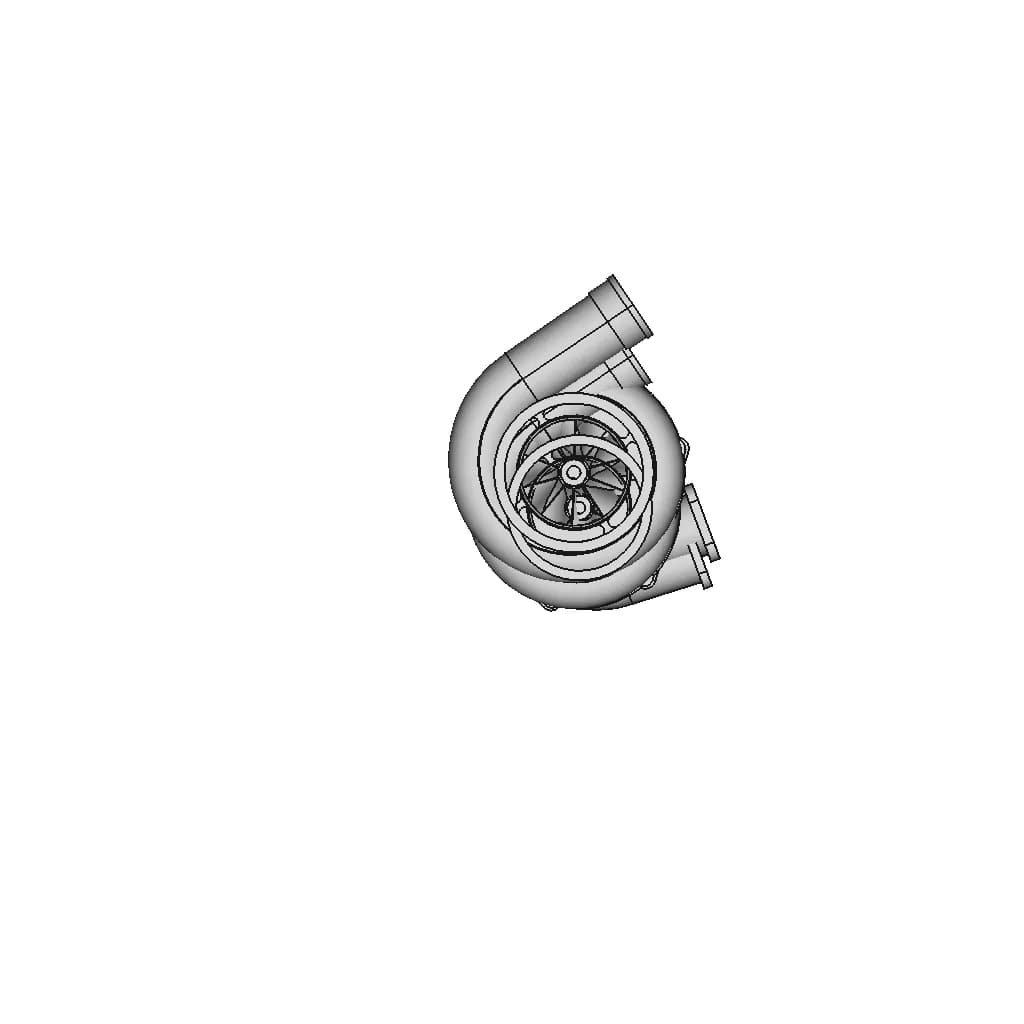 CAD Model of Turbocharger Garrett for Engineering Projects_0_270_degree_snapshot