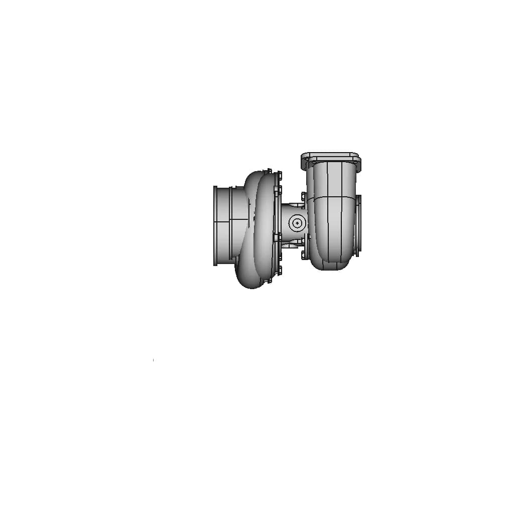 CAD Model of Turbocharger Garrett for Engineering Projects_90_0_degree_snapshot