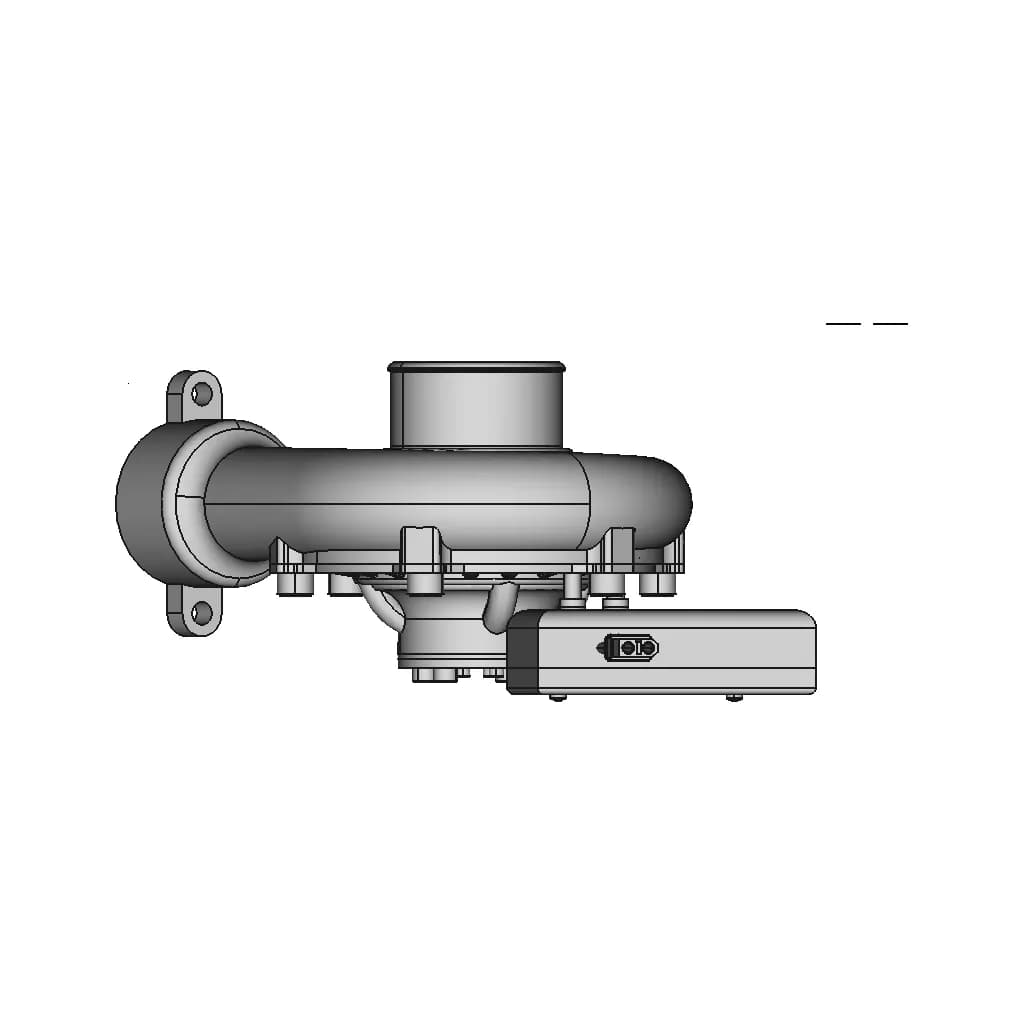 CAD Model of Turbocharger for Engineering Projects_0_0_degree_snapshot