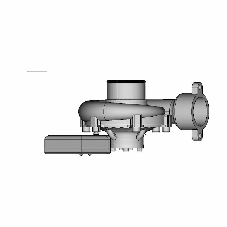 CAD Model of Turbocharger for Engineering Projects