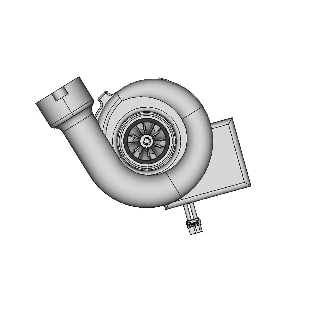 CAD Model of Turbocharger for Engineering Projects_270_0_degree_snapshot