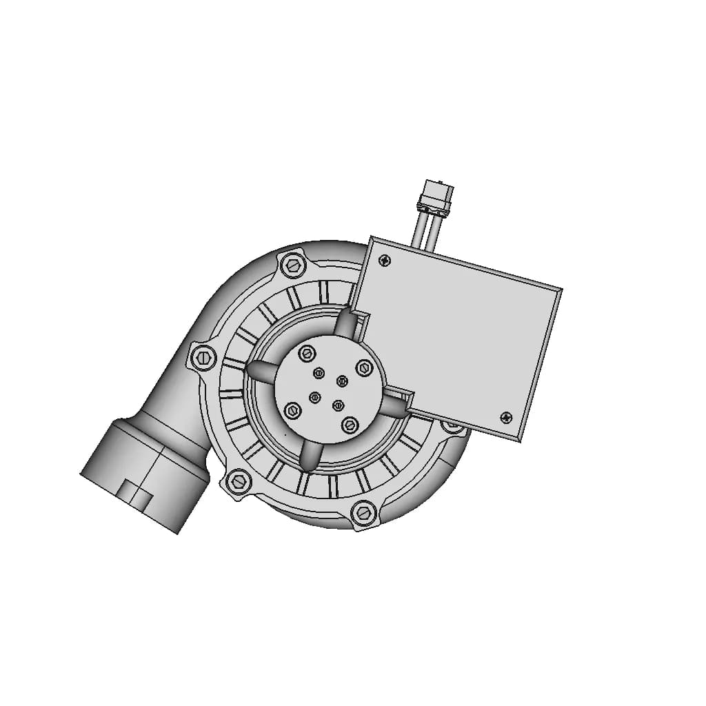 CAD Model of Turbocharger for Engineering Projects_90_0_degree_snapshot
