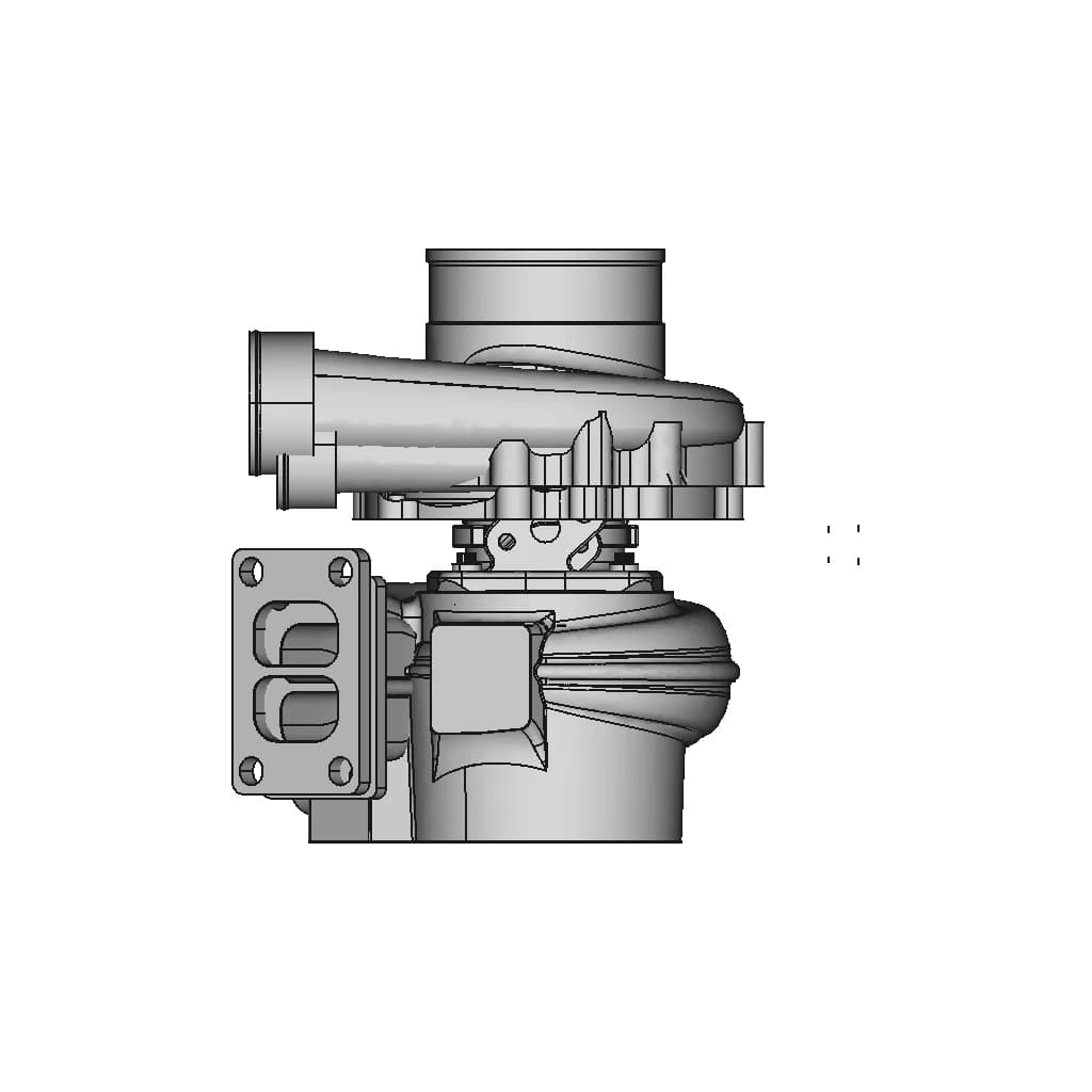 CAD Model of Turbocharger for Engineering Projects_0_270_degree_snapshot