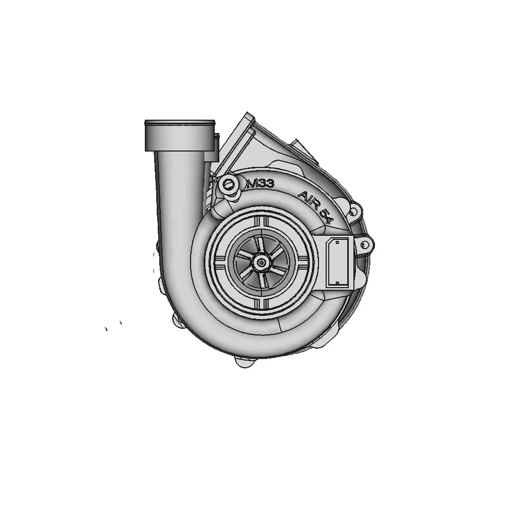 CAD Model of Turbocharger for Engineering Projects_270_0_degree_snapshot