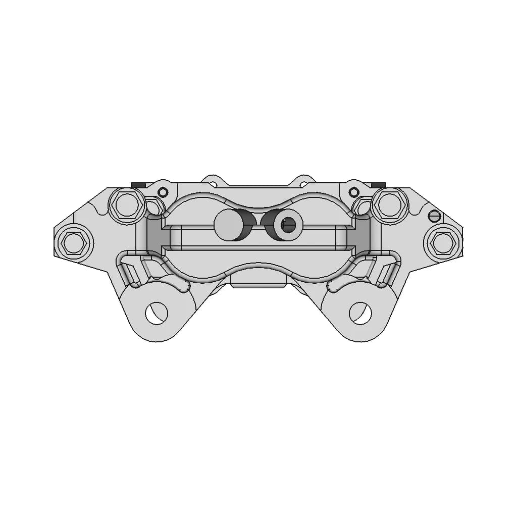 CAD Model of Brake Caliper for Engineering Projects_0_0_degree_snapshot