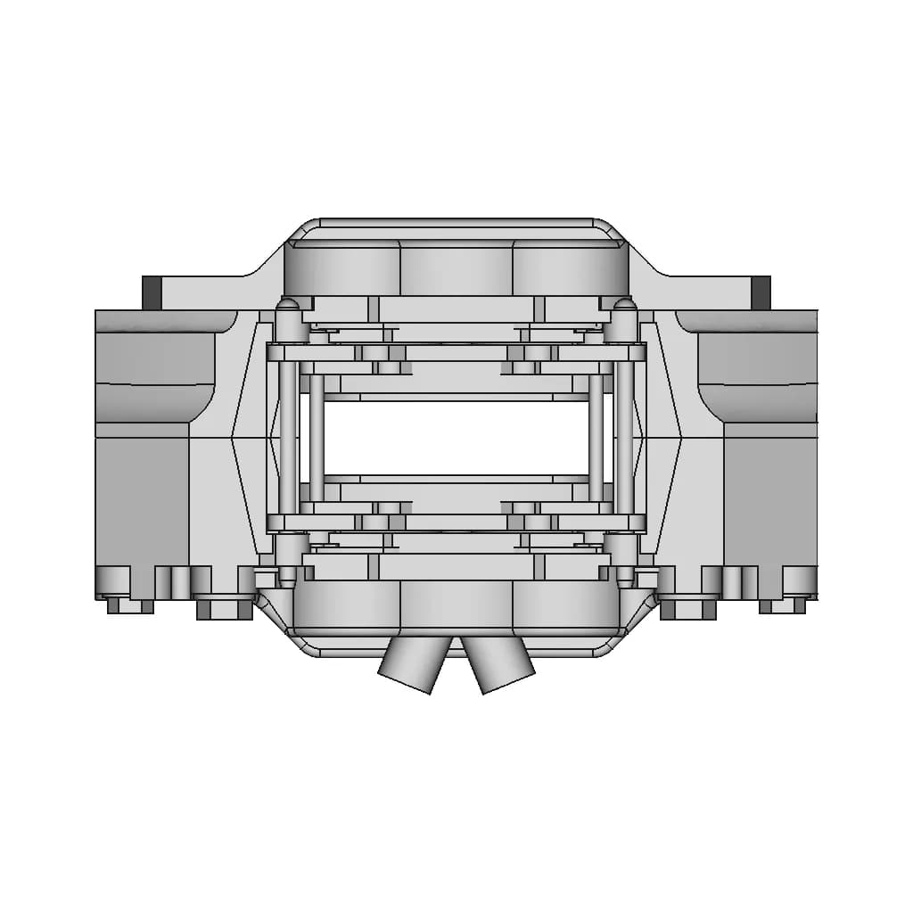 CAD Model of Brake Caliper for Engineering Projects_270_0_degree_snapshot